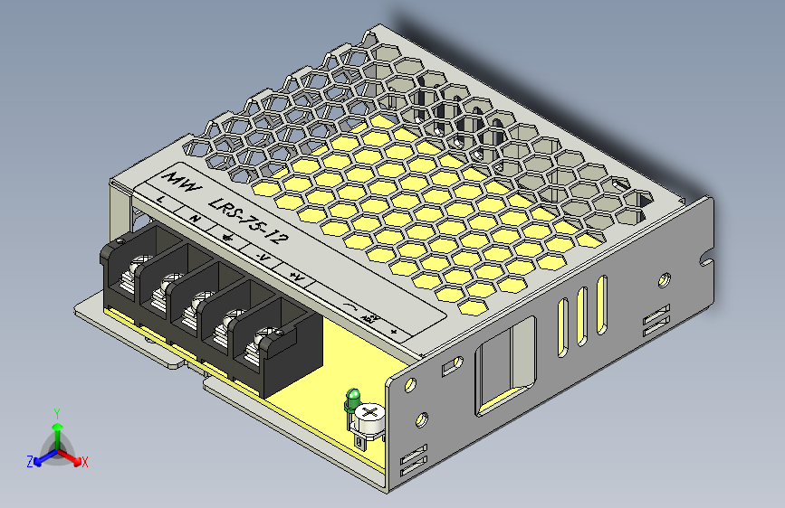 B2002635-电源 MW LRS-75-12交流电源 110-230V 转 12V 75W