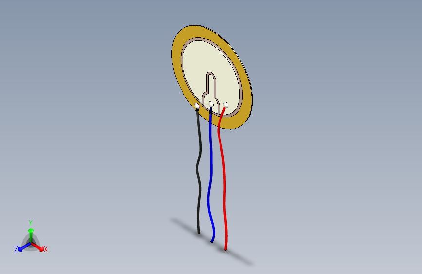 B3002205-压电元件圆盘，自激类型。