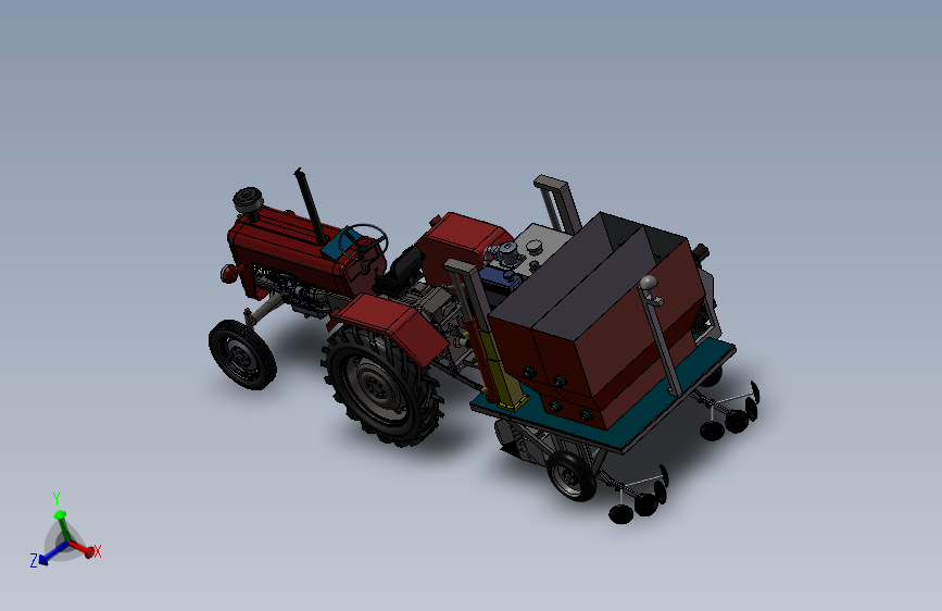 果园牵引式施肥机的设计 带cad带说明书