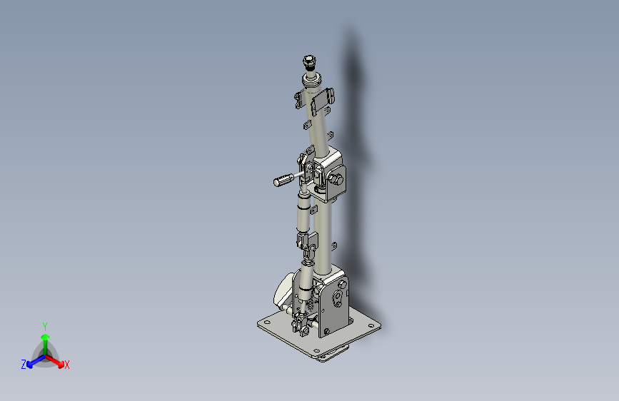 一种脚踏式双级可调的转向柱