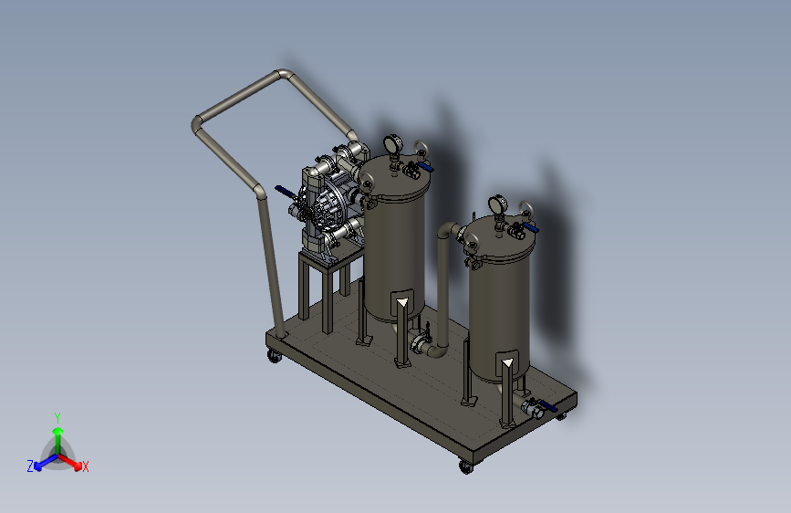 移动式过滤器模型