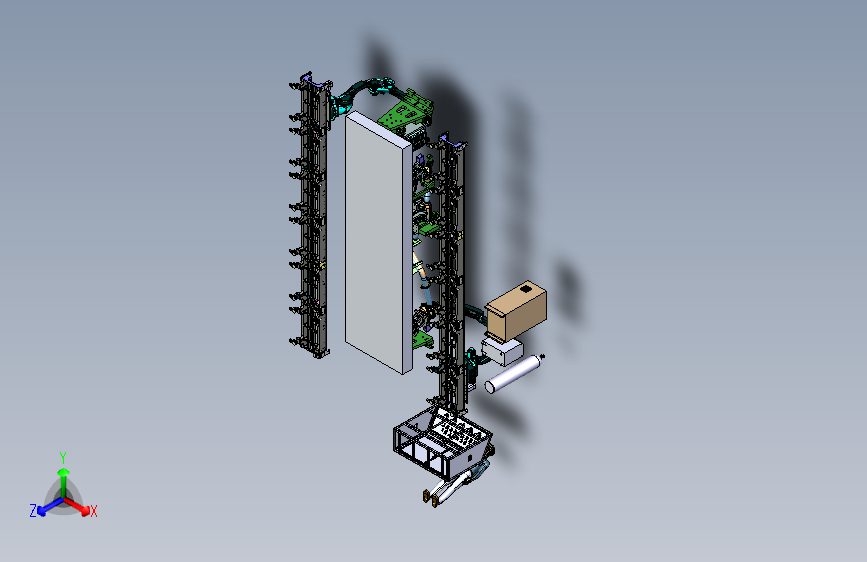 油路机械部件焊接与机械手组合模拟