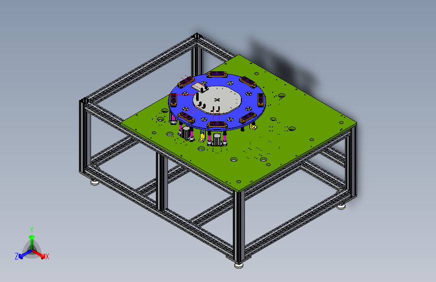 装配检测旋转圆盘