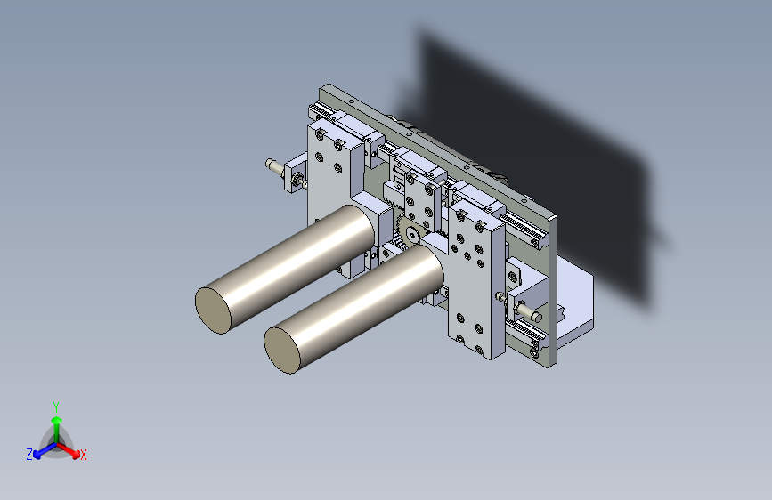 自动对向夹紧机构