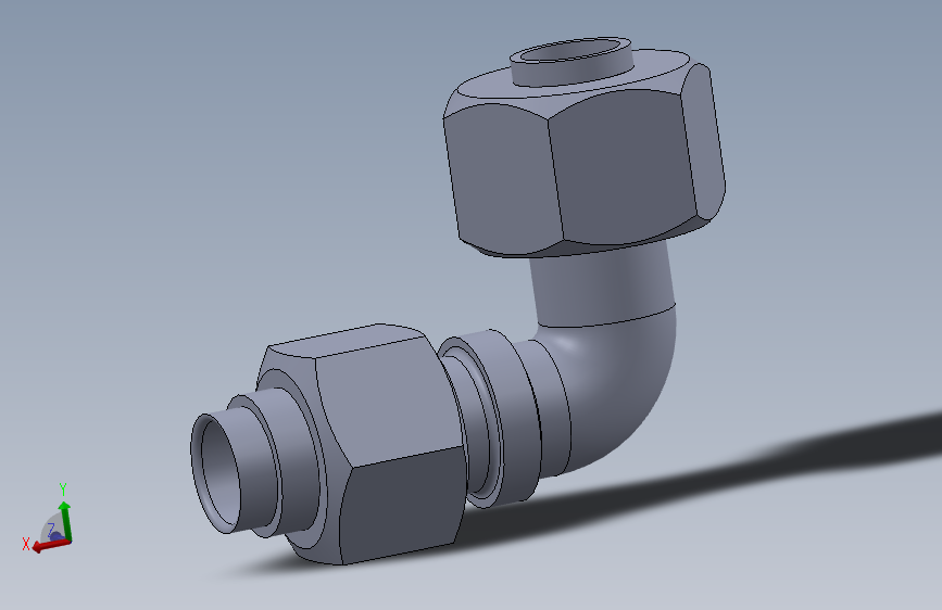 A3六角螺纹6mm弯管