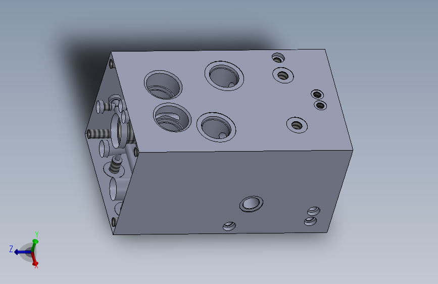 A0001623-定制液压块带阀芯腔体