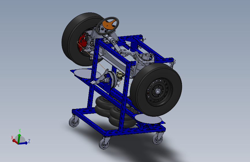 J0000004-迷你赛车悬挂和转向系统 无零件