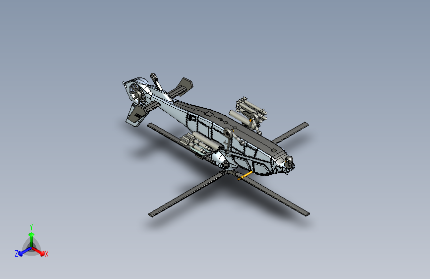 直19武装直升飞机三维图