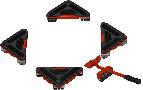 家具移动三角底座