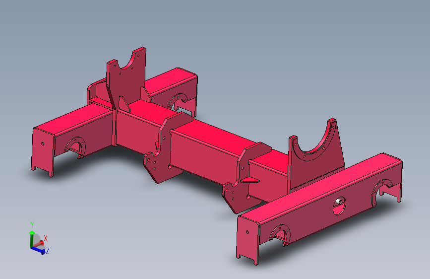 欧式5T双梁小车架