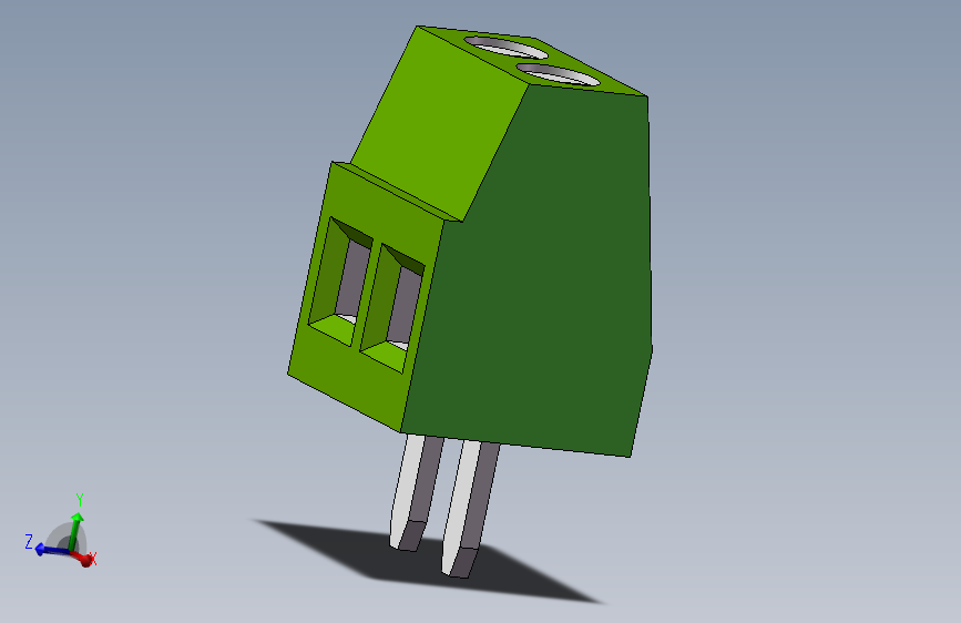 螺钉式PCB接线端子2.54间距端子2p