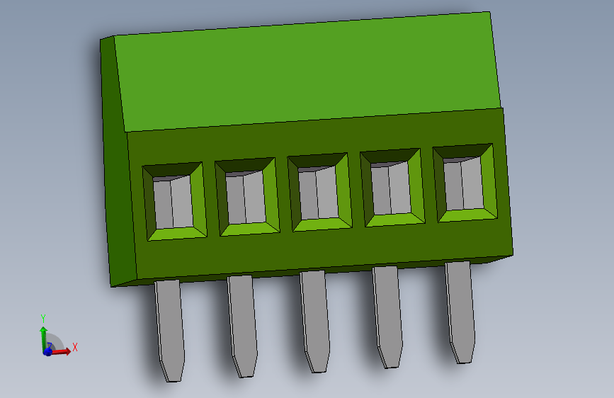 螺钉式PCB接线端子2.54间距端子5p