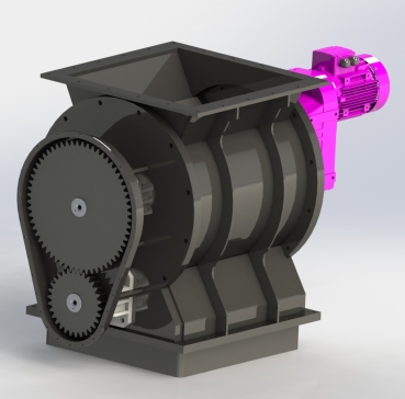 直径630毫米的气闸旋转给料零件