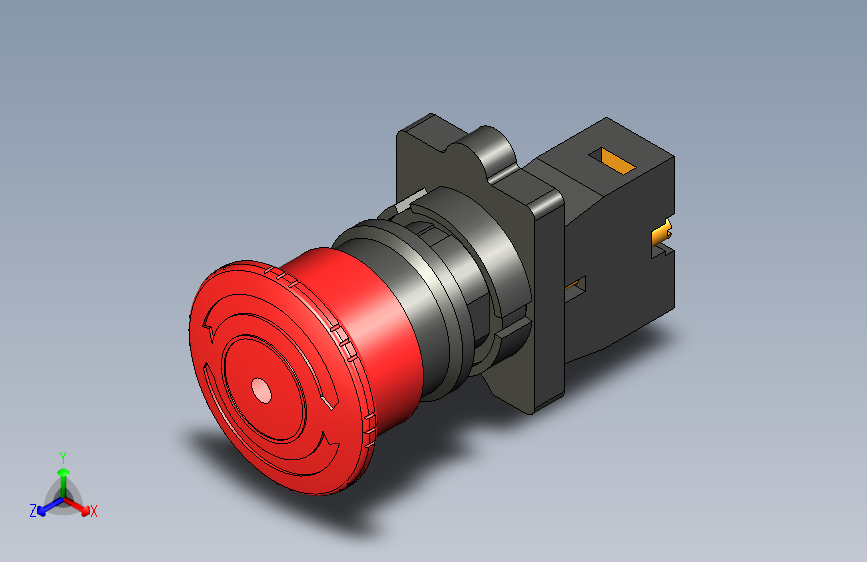 B2002687-急停按钮带锁