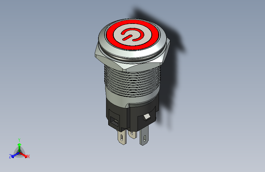 B2002736-按钮 16 毫米 LED