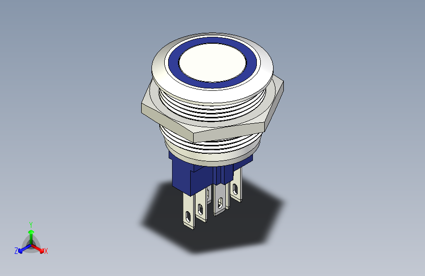 B2002767-带环形LED的22毫米按钮开关