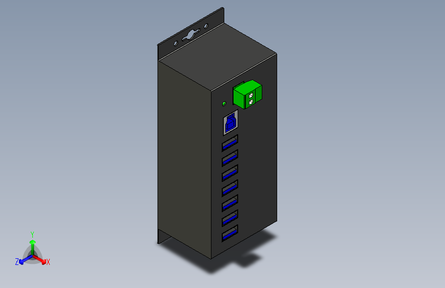 B2002845-7口工业USB 3.0集线器