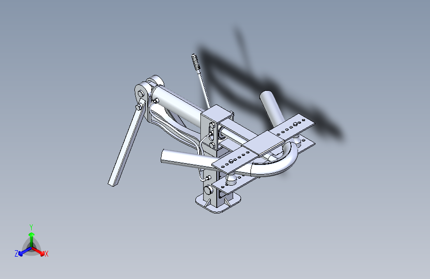 B2002909-手动管材弯曲液压弯管机