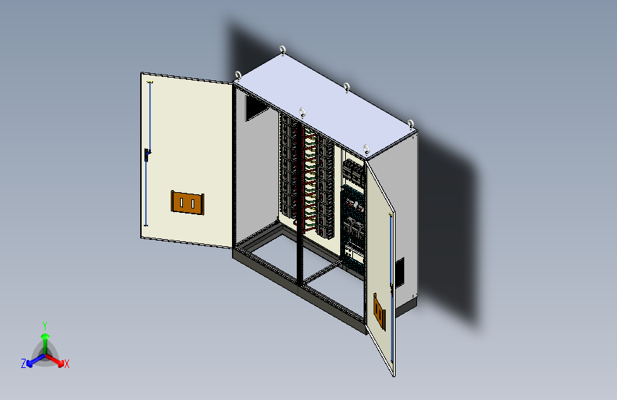 630A竖装刀开关plc控制柜