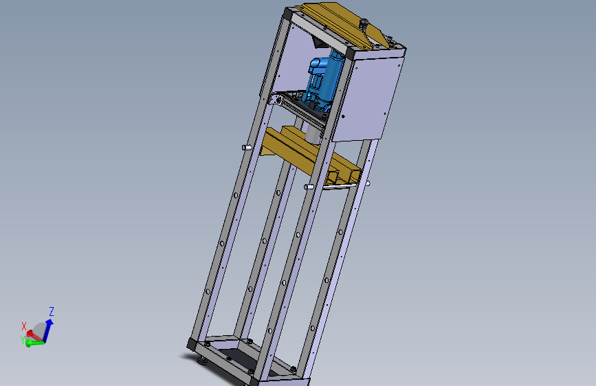 2吨小型液压机 STEP格式