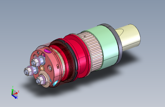 电机切割单元 stp
