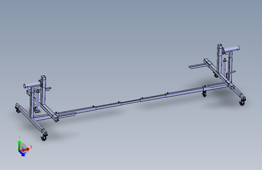 汽车翻转架 STEP格式