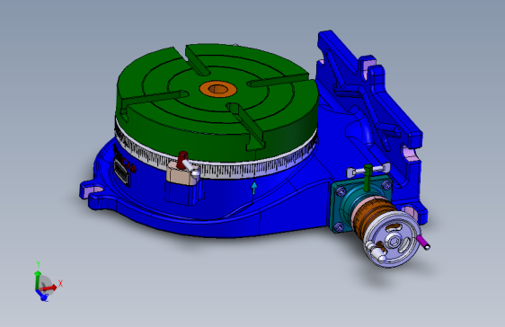 手动回转工作台 STEP格式