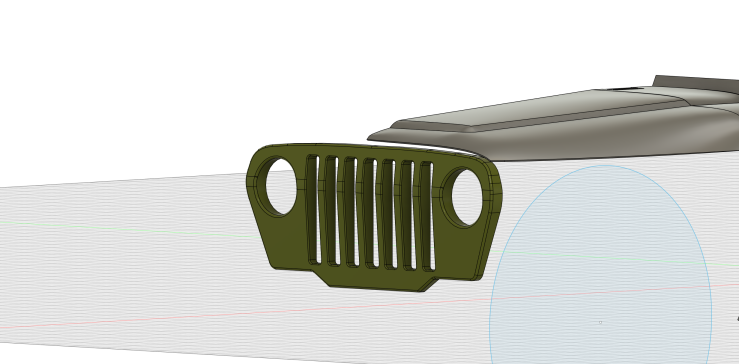 A0001650-吉普汽车TJ格栅保险杠