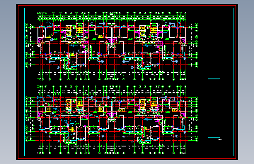 某十七层连塔住宅楼建筑施工图(CAD)