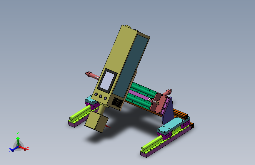 总装配激光喷码机架