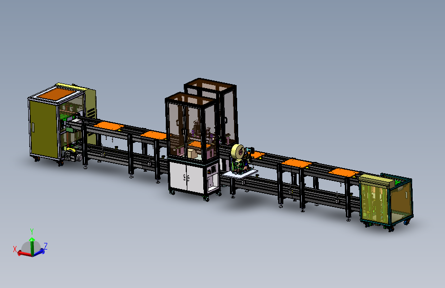 锁螺丝贴标集成流水线
