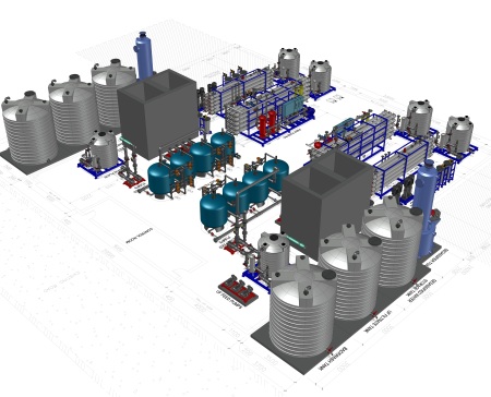 2 x 1200 m3d海水反渗透