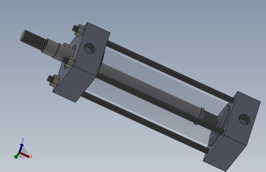 横拉杆气缸40x16x110 mm
