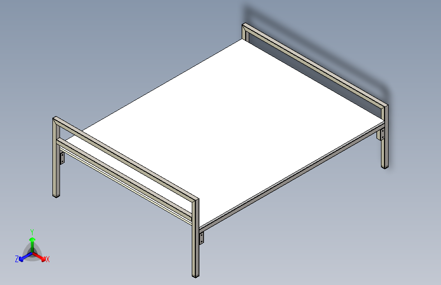 出租房简易铁架床