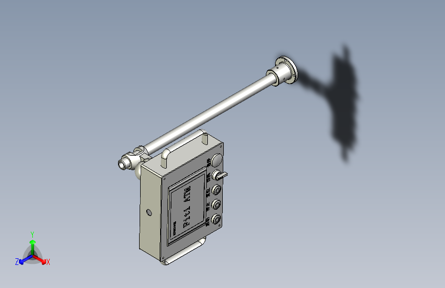 触摸屏控制箱旋转支架安装盒模组