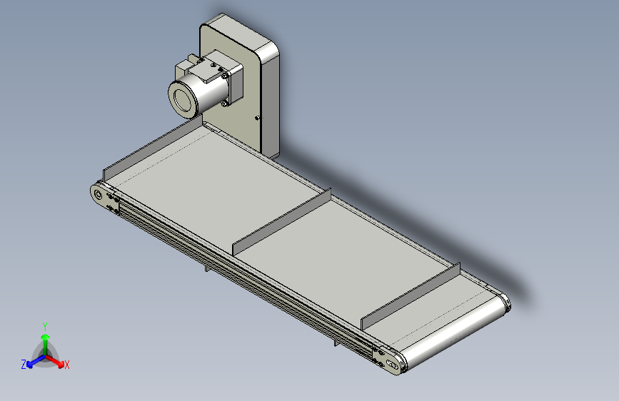 带隔板传送带流水线