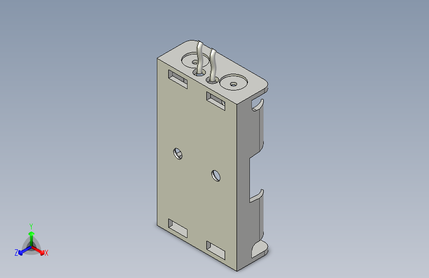 电池盒三维模型