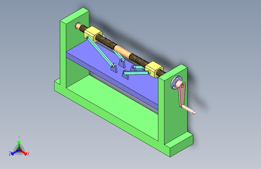 杠杆螺旋压力机构