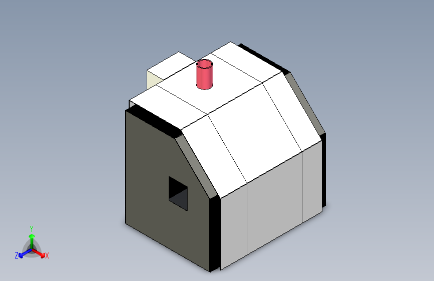 固化炉外观模型