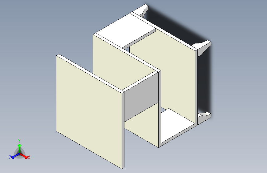 简易床头置物柜