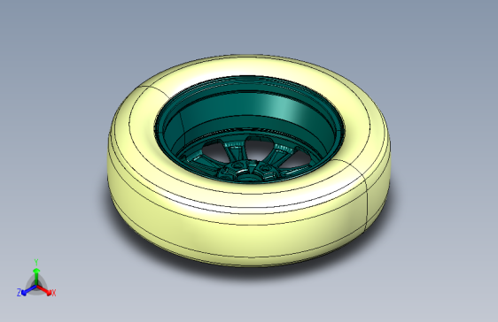 汽车轮胎三维建模图纸