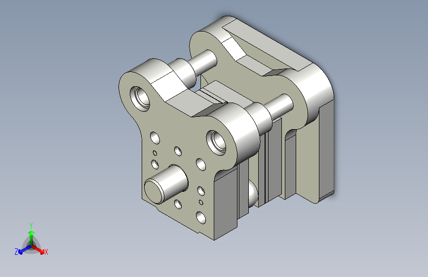 托架级进模设计