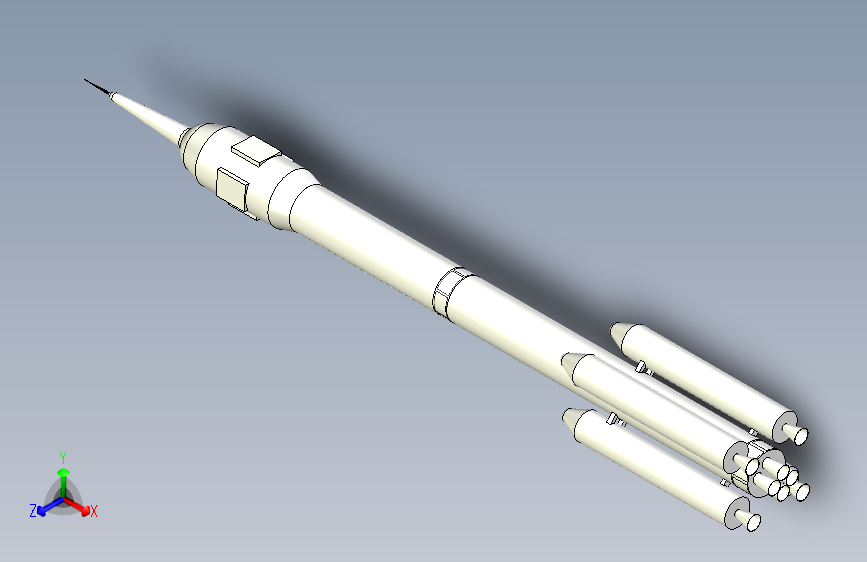 长征2F火箭模型