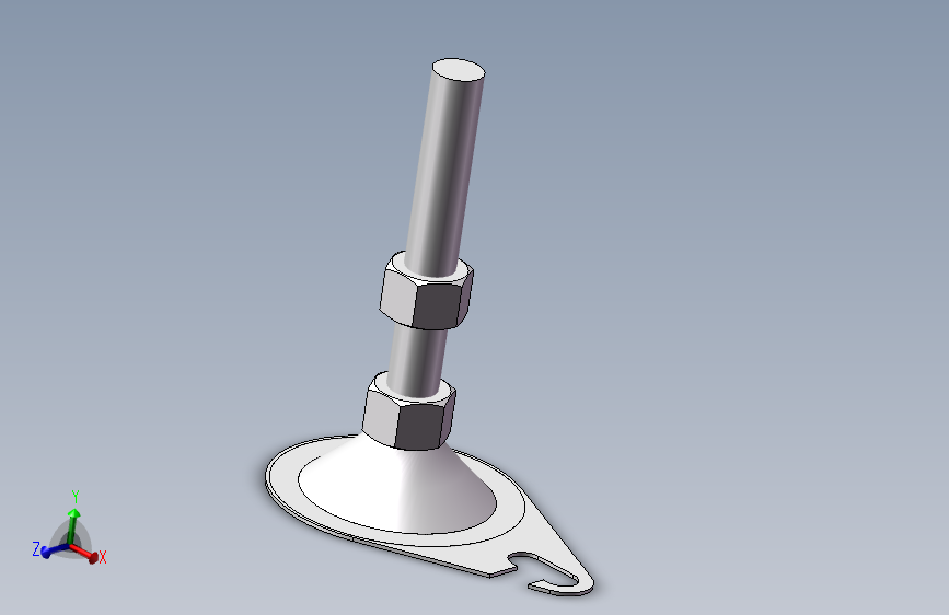 M16带钩镀锌脚杯