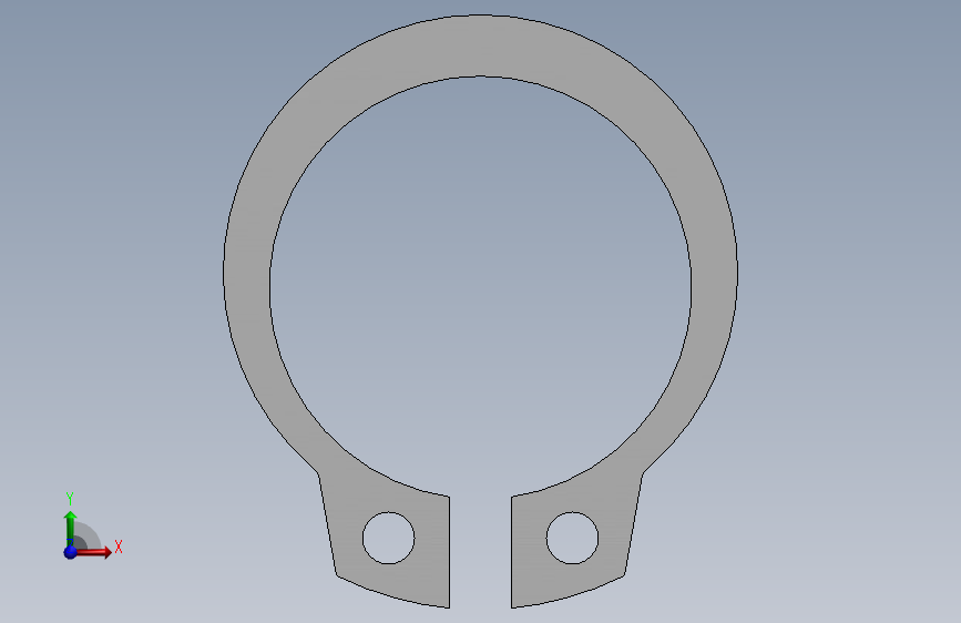 轴用弹性挡圈GBT894.1-86 65Mn发黑