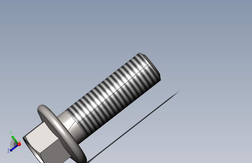 GB／T16674-1996六角头法兰面螺栓(小系列)M8×25
