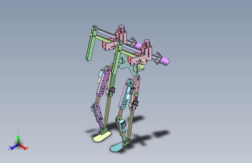 仿生双足步行机器人实验平台