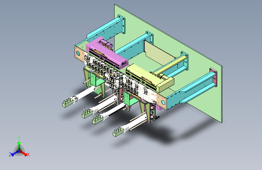 汽车地板横梁多点铆接工装