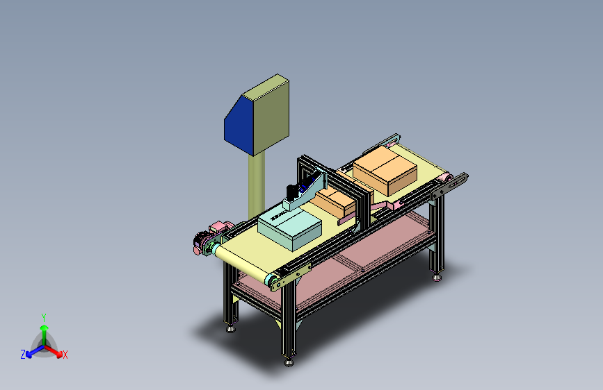 纸箱视觉扫码称重一体机