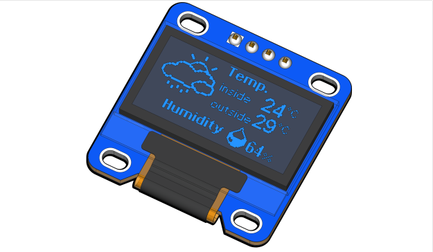 A0001723-OLED 显示屏 128 x 64 I2C 0.96英寸